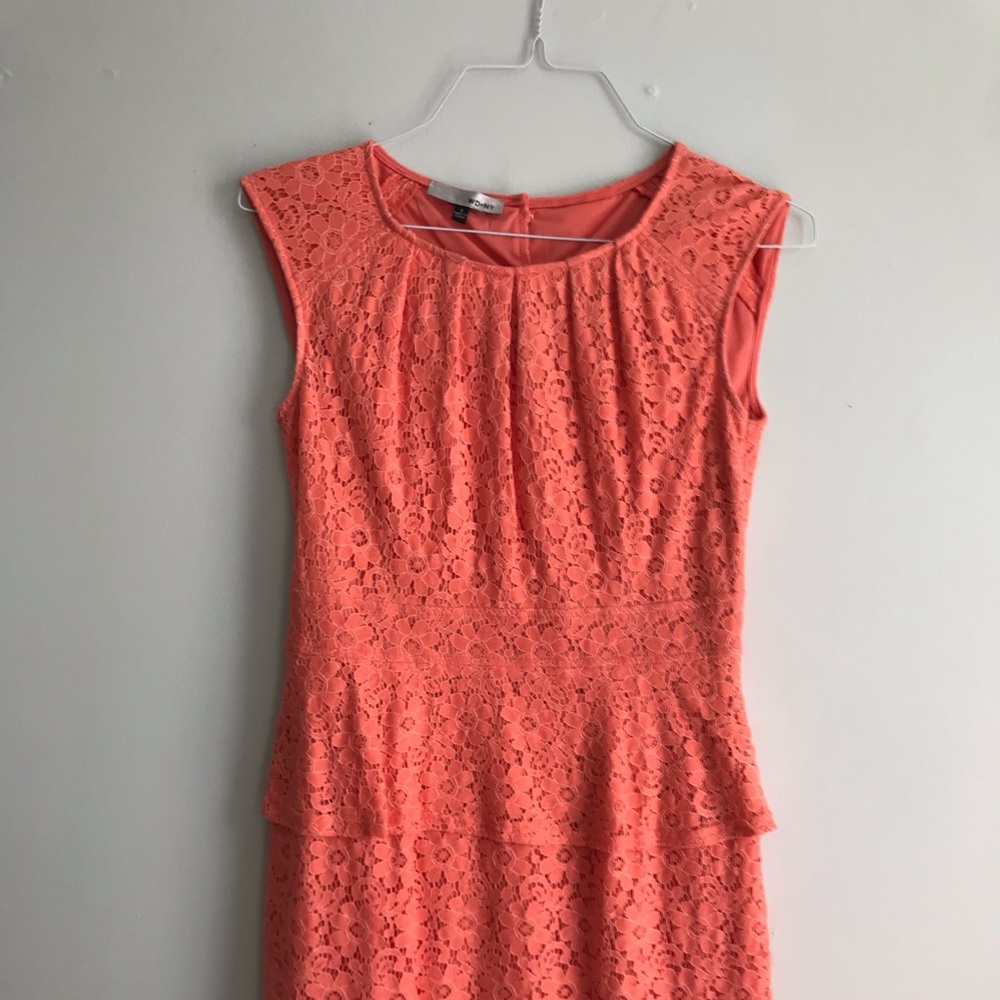 WD NY Salmon Eyelet Dress